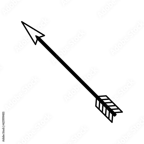 Obraz na plátne Arrow for bow icon