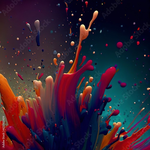 Paint Splash 8k Desktop Wallpaper