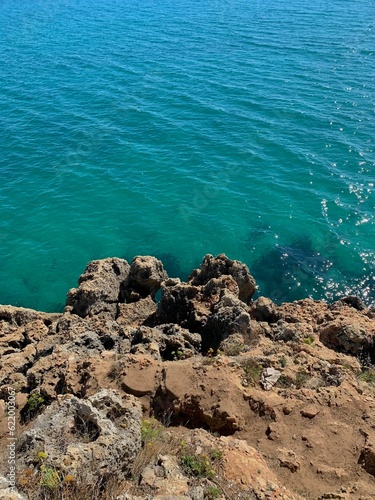Summer sea coast landscape. View from Nature Park of Arrabida in Setubal, Portugal. © Guims