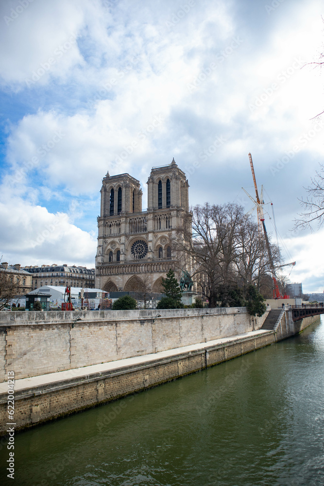 Cattedrale di Notre Dame, città di Parigi, Francia