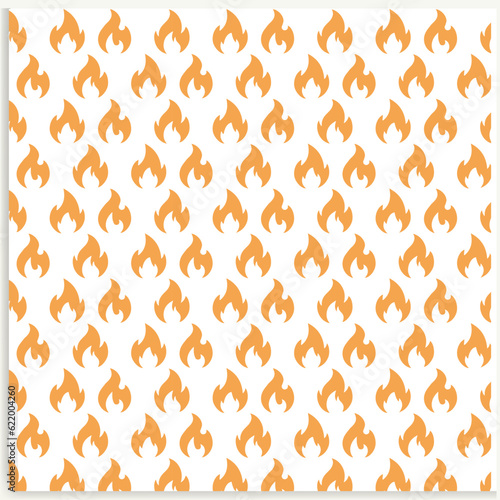 Orange fire pattern over white background © mim art
