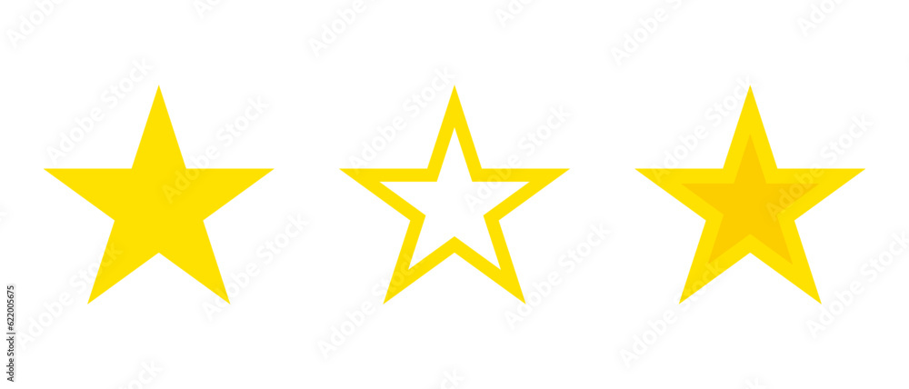 Star icons. Star flat icon for apps and websites. Vector isolated on white background. Star icons. Star flat icon for apps and websites. Vector isolated on white background.