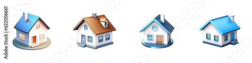 Home clipart collection, vector, icons isolated on transparent background