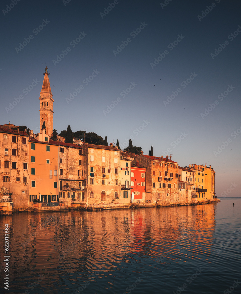 Fototapeta premium Morning view on famous Rovinj, Croatia