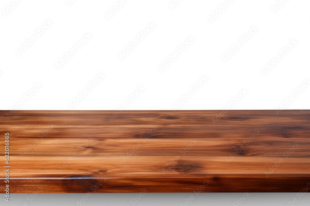 Empty wooden table for product placement or montage with clipping path. High quality photo