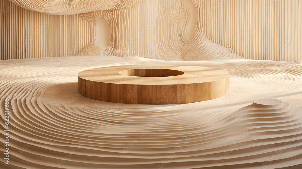 Topography Seating Circular topography oasis modern wooden braided surfaces creating ...