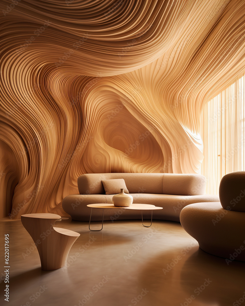 Topography Seating Circular topography oasis modern wooden braided surfaces creating ...