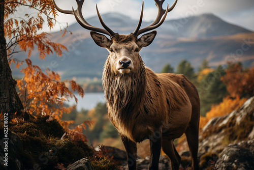 Autumn Background with animal