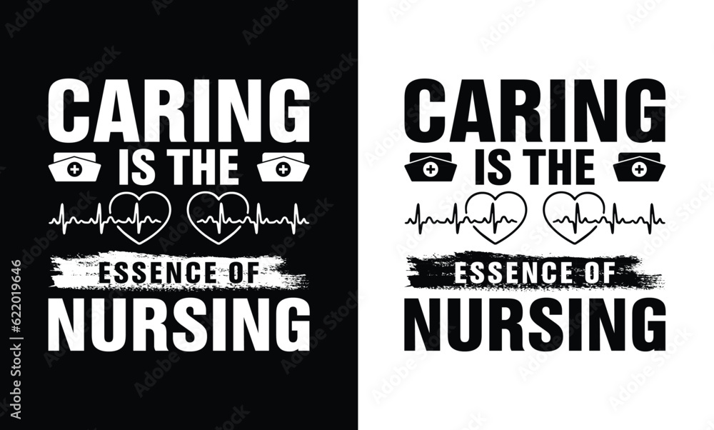 Fototapeta premium nurse t shirt design. medical vector t-shirt for print. 