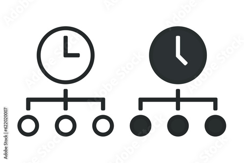 Time management icon. Illustration vector