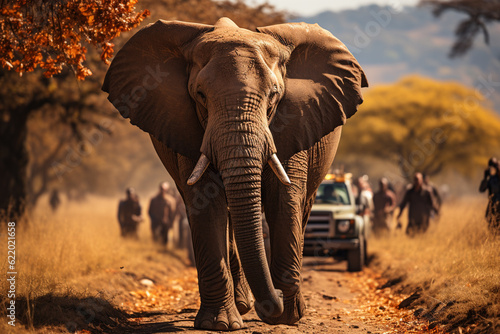 autumn animal background, fall