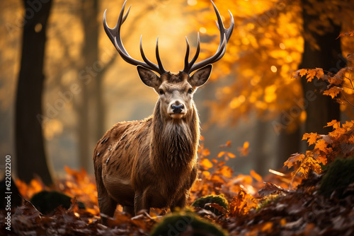 deer in the forest autumn animal © Aleksander