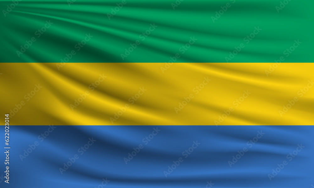 Vector flag of Gabon Vector flag of Gabon