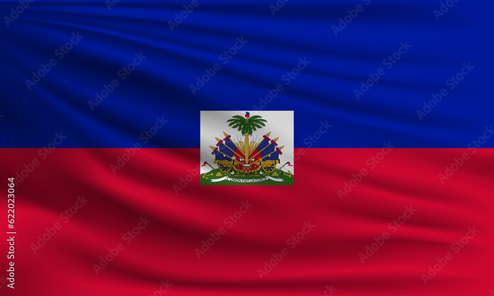 Naklejka premium Vector flag of Haiti