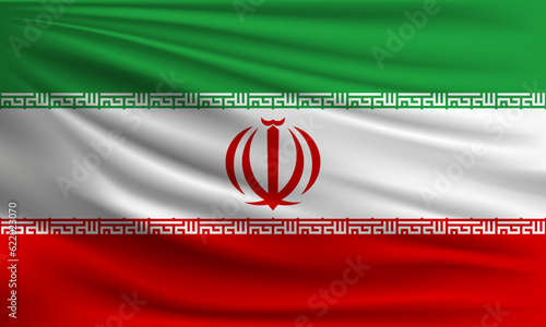 Vector flag of Iran