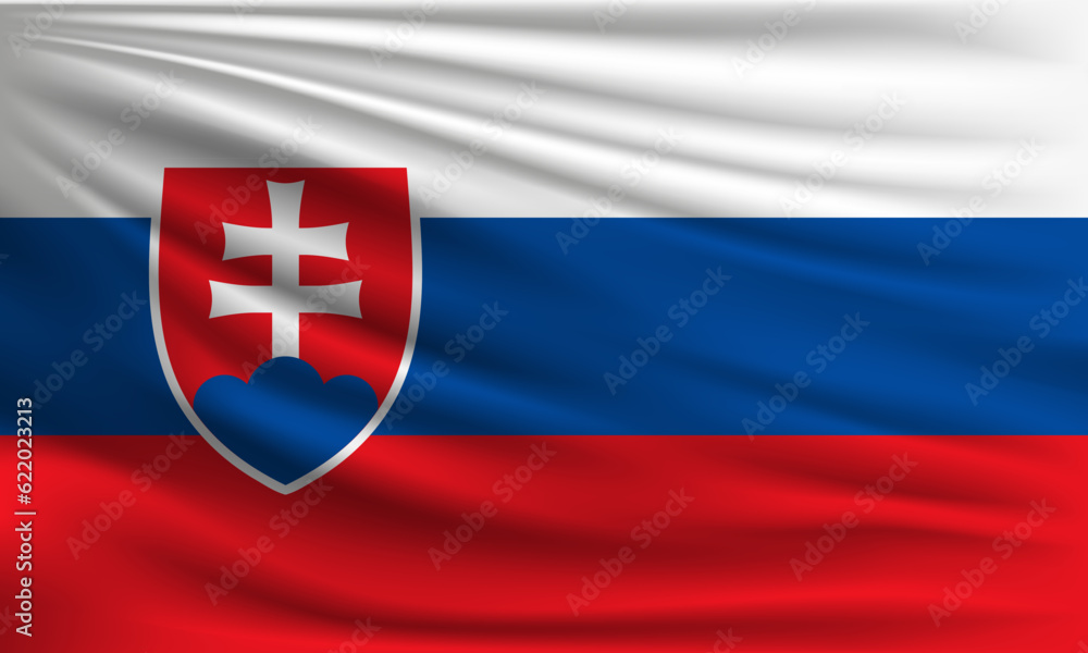 Vector flag of Slovakia