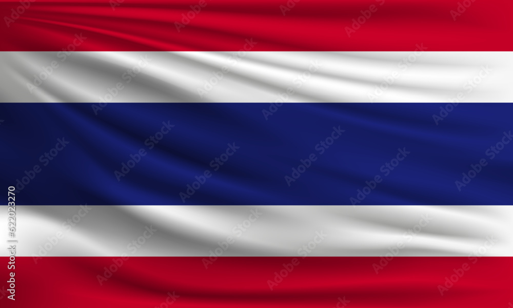 Naklejka premium Vector flag of Thailand
