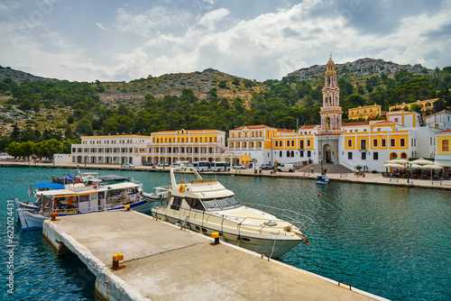 At the southern end of the islet of Symi there is the Panormitis bay, where the monastery of Michael the Archangel is located. This is the most important place of his cult in the Dodecanese archipelag photo