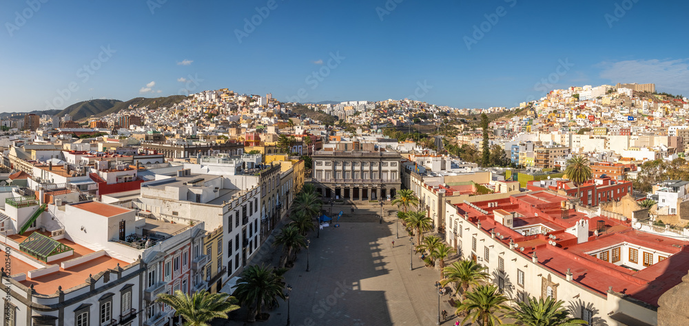 Panoramic view of Las Palmas city, Gran Canaria, Canary Islands, Spain