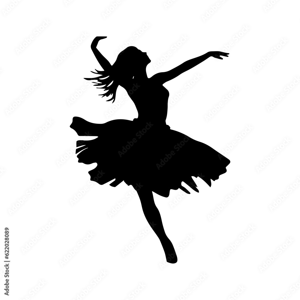 dancing figures silhouette illustration dancing figures silhouette illustration