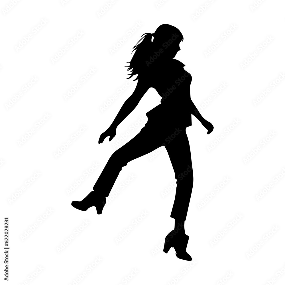 dancing figures silhouette illustration dancing figures silhouette illustration
