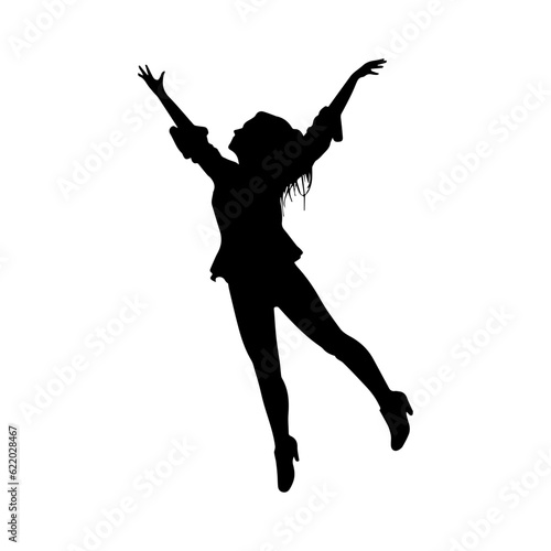 dancing figures silhouette illustration 