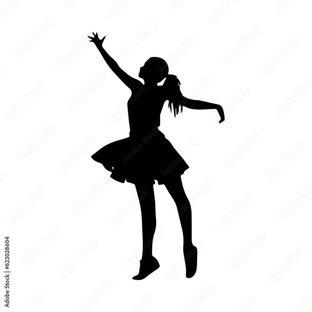 dancing figures silhouette illustration 