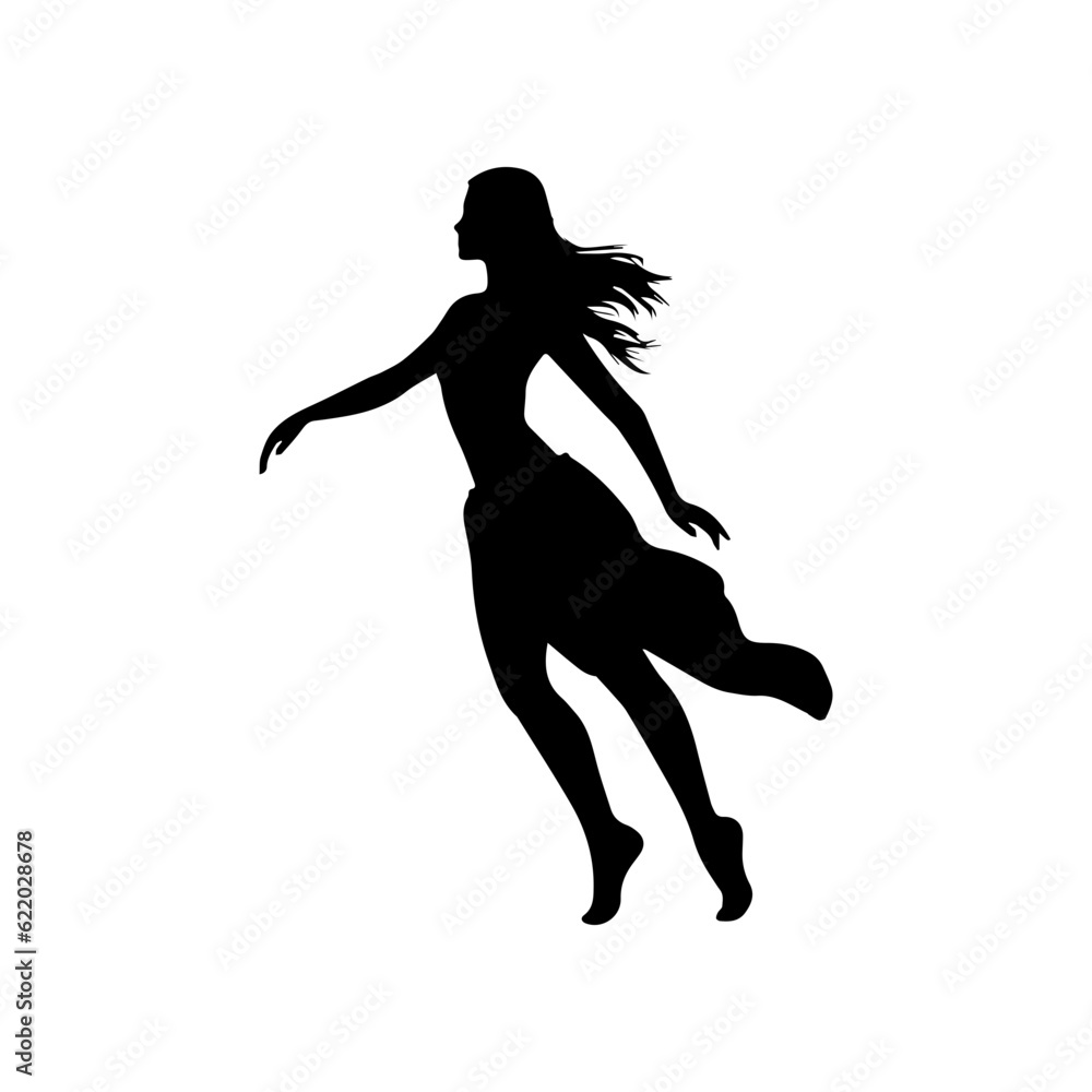 dancing figures silhouette illustration dancing figures silhouette illustration