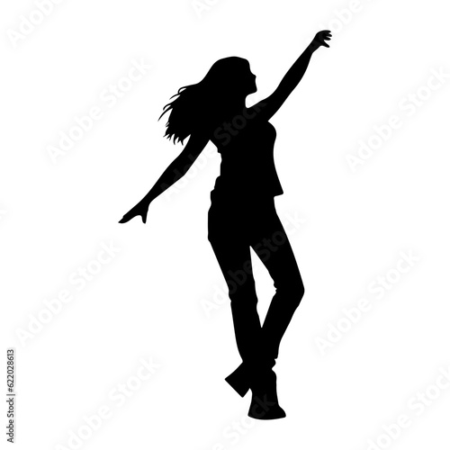 dancing figures silhouette illustration 