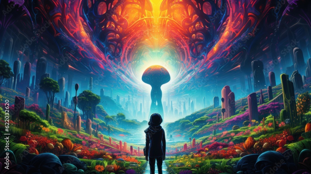 Futuristic Nostalgia: Retro Sci-Fi Art in 50s Style Wallpaper