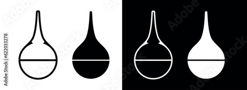 Enema icon. Symbol of medicine or treatment. Instrument for medical procedure.