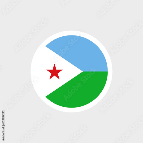 Flag of Djibouti. Djiboutian blue and green flag, triangle with a star. State symbol of the Republic of Djibouti. Free Download Flag of Djibouti. Djiboutian blue and green flag, triangle with a star. State symbol of the Republic of Djibouti. - GFXLoad