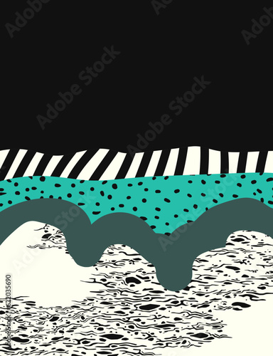 vector modern contemporary flat layer color and grunge style with text space for brochure, banner, and publication background