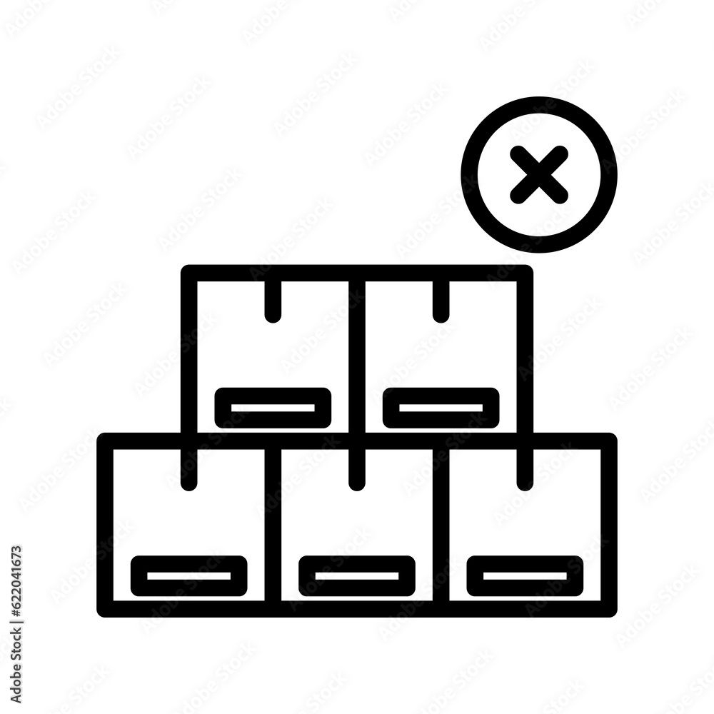 out of stock, sold out flat icon, modern, easy to use isolated on white background out of stock, sold out flat icon, modern, easy to use isolated on white background