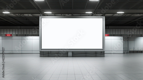 blank billboard on the wall