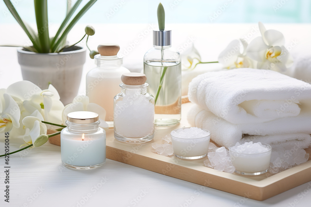 spa still life with candles spa still life with candles