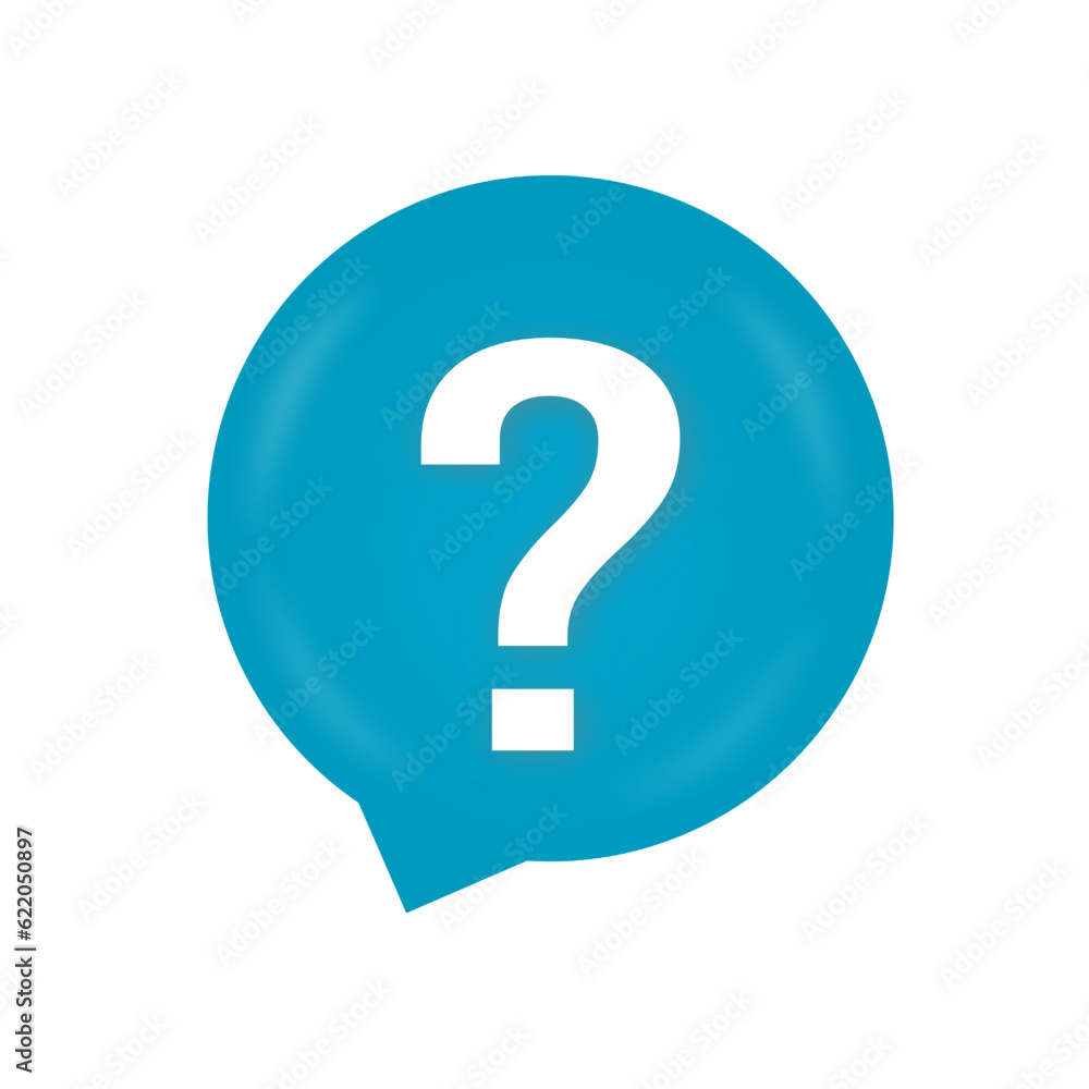 iconi question in blue color with question mark in the center balloon for button iconi question in blue color with question mark in the center balloon for button