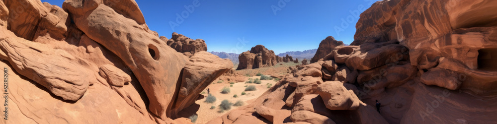 Wadi Rum Protected Area Jordan - Generative AI