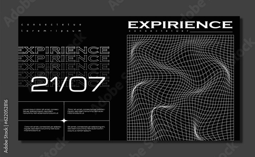 Brutalism black banner concept