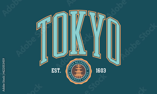 Vector typography in varsity vintage style. 