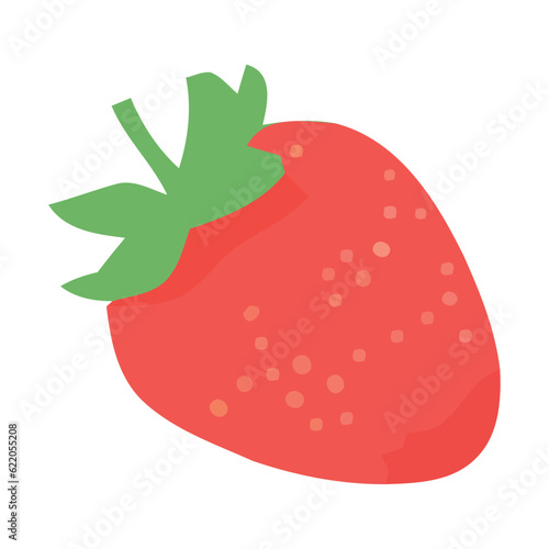 Juicy strawberry, symbol of summer sweetness