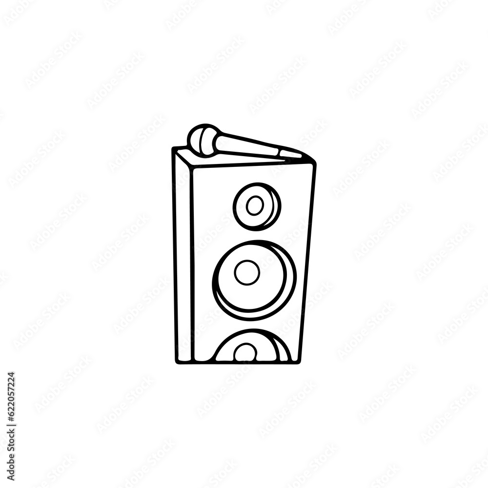 vector illustration of sound mic vector illustration of sound mic