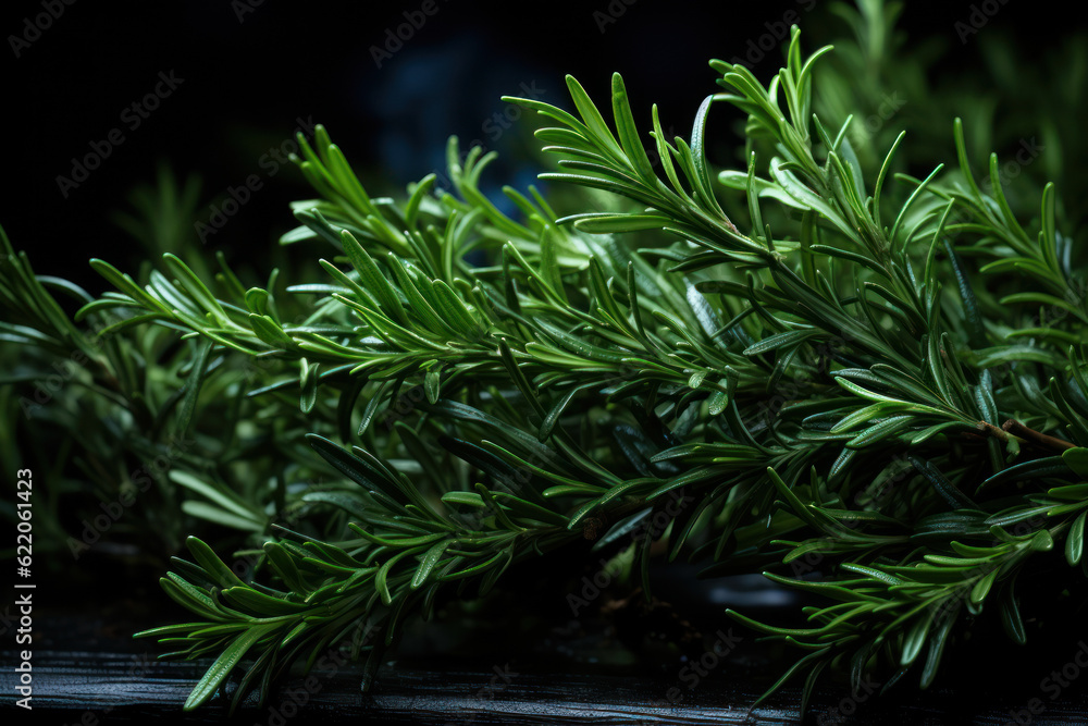 Aromatic Herb: Fragrant Rosemary as a Flavorful Seasoning - Generative AI Aromatic Herb: Fragrant Rosemary as a Flavorful Seasoning - Generative AI