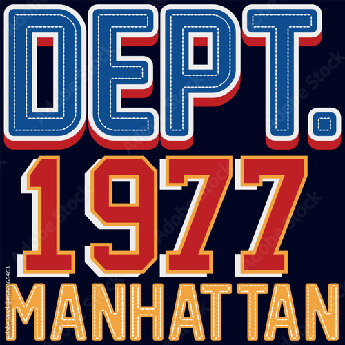 Urban Manhattan, slogan type graphic typography for t-shirt print, art design, vector illustration