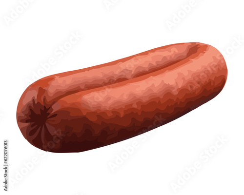Grilled pork sausage for lunch