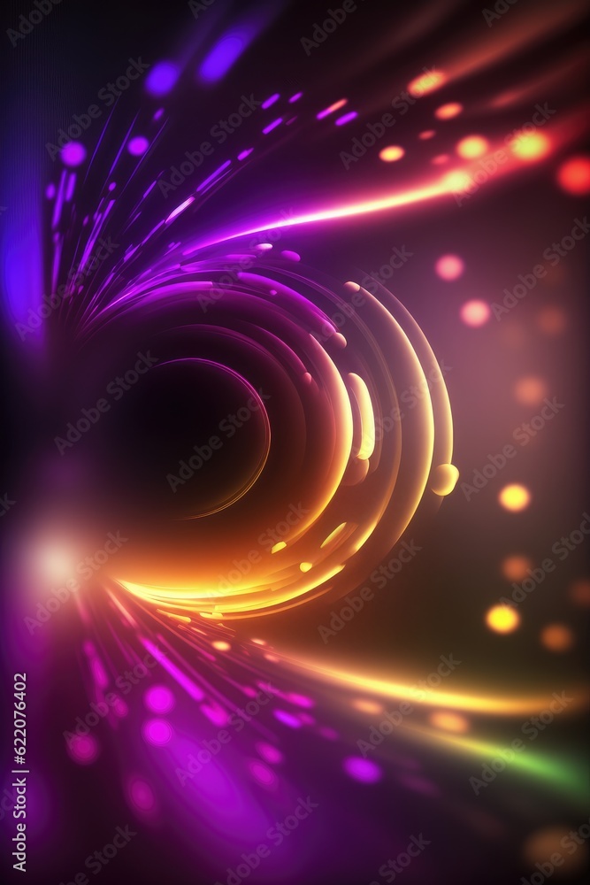 Obraz premium Color light trail background material
