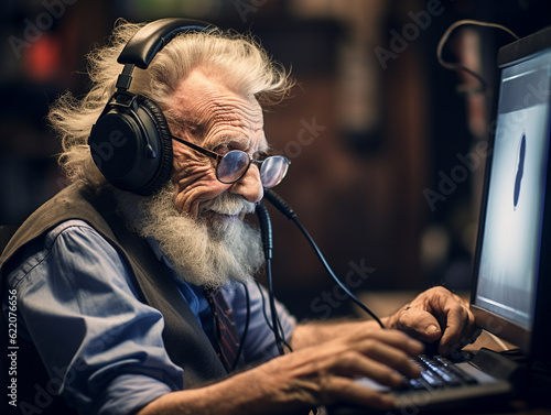 An Elderly Man Providing Tech Support over the Phone | Generative AI