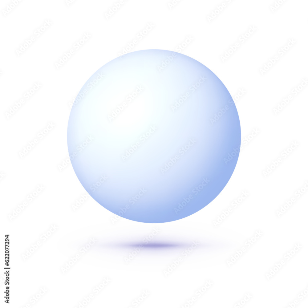 Realistic ball white for concept design. Vector mockup illustration Realistic ball white for concept design. Vector mockup illustration