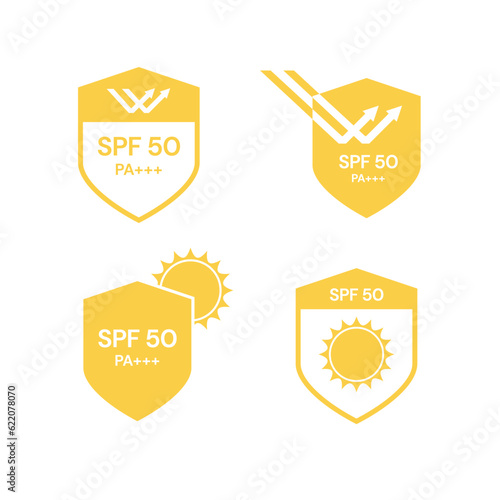 UV protection on white background,bubble shield. Solar protection screen from UV rays