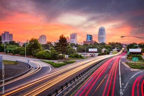 Winston-Salem, North Carolina, USA skyline. photo